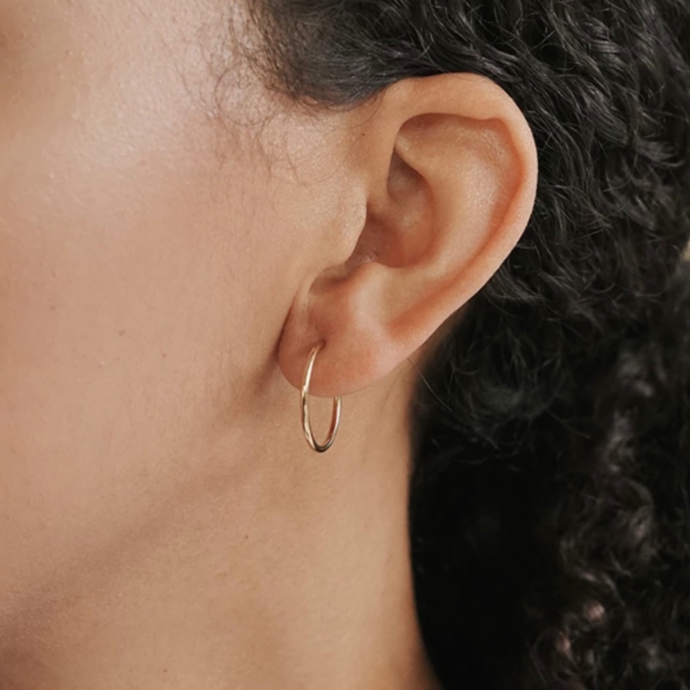 Small Golden Hoop Earrings
